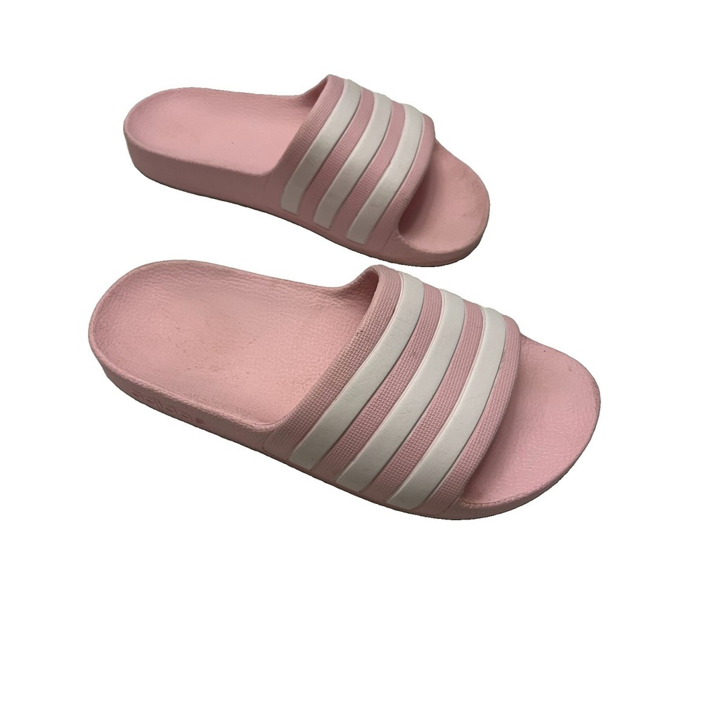 ADIDAS GIRLS SANDALS SIZE 1 Youth Pink Slide On